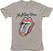 Skjorta The Rolling Stones Skjorta Flowers Tongue Unisex Sand M
