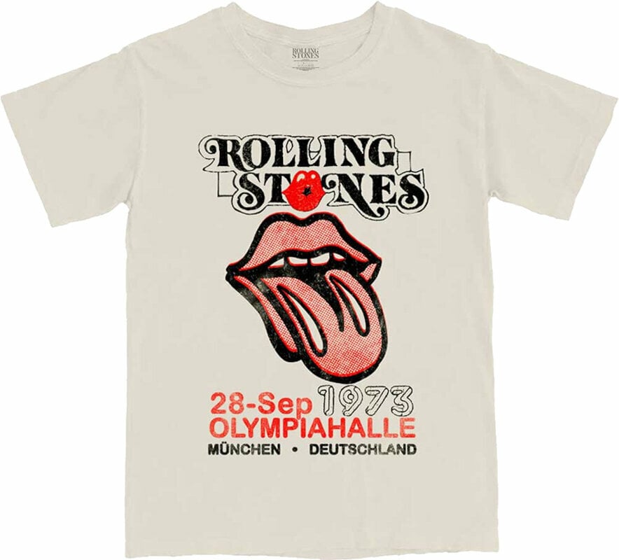 Skjorte The Rolling Stones Skjorte Munich '73 Sand M