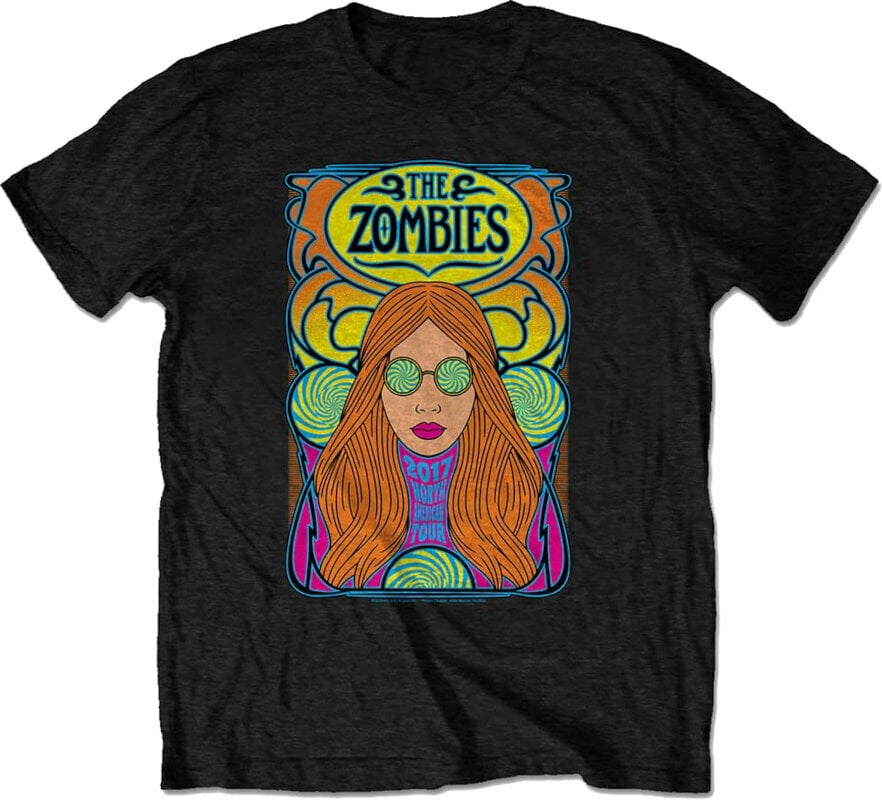 T-shirt The Zombies T-shirt North American Tour Unisex Black XL