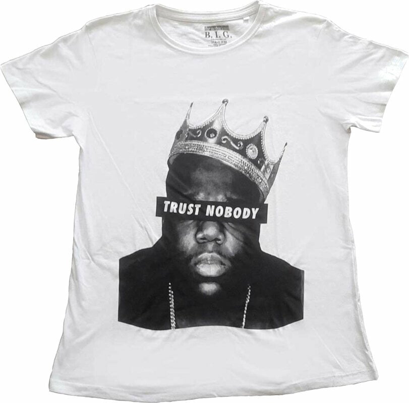 T-Shirt Notorious B.I.G. T-Shirt Trust Nobody Female White S