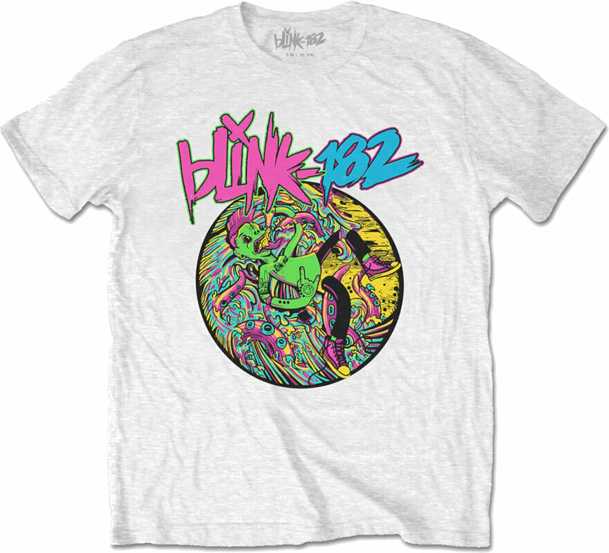 T-shirt Blink-182 T-shirt Overboard Event JH White S