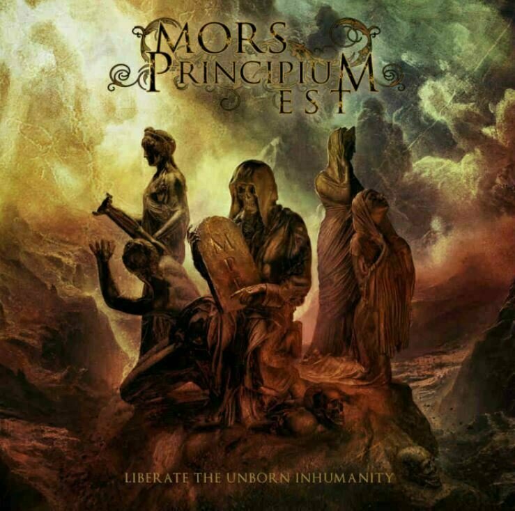 Schallplatte Mors Principium Est - Liberate The Unborn Inhumanity (YelloWith Black Sunburst Vinyl) (Limited Edition) (2 LP)