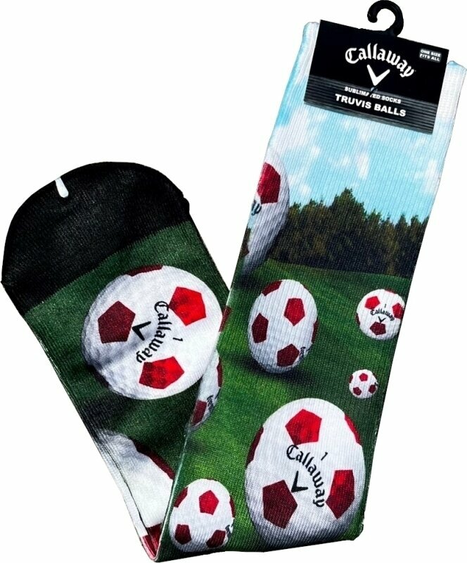 Meias Callaway Truvis Socks F Balls Meias Green/White UNI