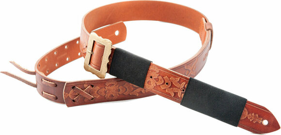 Leather guitar strap RightOnStraps Legend BM Bohemian Leather guitar strap Woody - 1