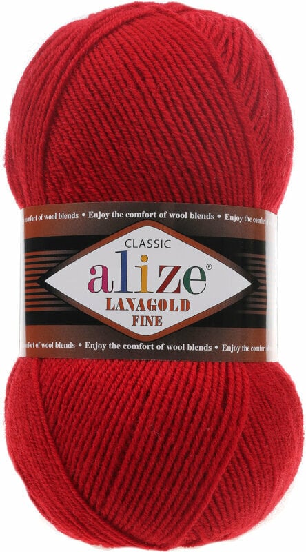 Fios para tricotar Alize Lanagold Fine 56 Fios para tricotar