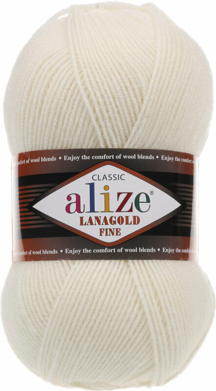 Fios para tricotar Alize Lanagold Fine 62 Fios para tricotar
