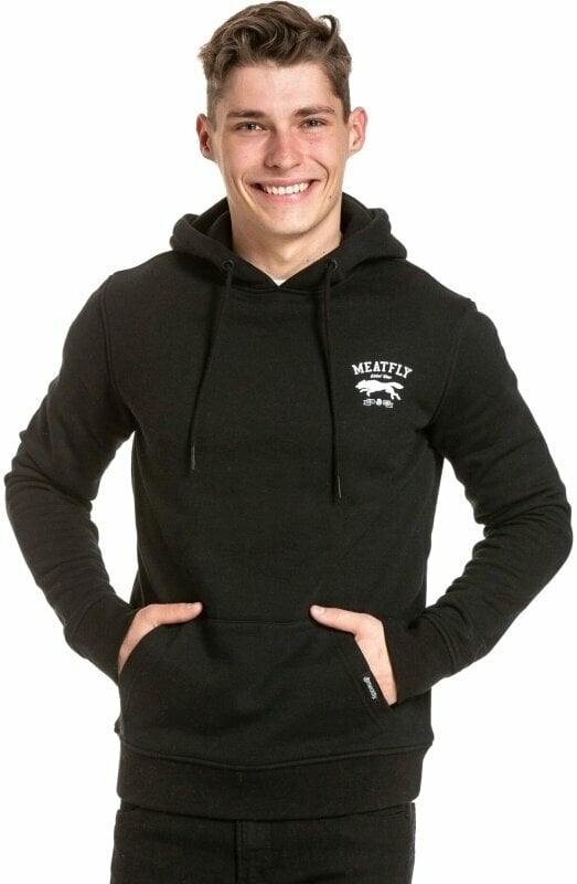 Outdoorová mikina Meatfly Leader Of The Pack Hoodie Black S Outdoorová mikina