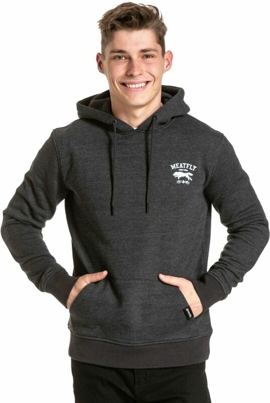 Hanorace Meatfly Leader Of The Pack Hoodie Charcoal Heather S Hanorace