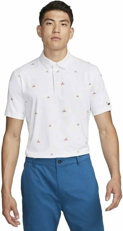 Polo Shirt Nike Dri-Fit Player Summer Mens Polo Shirt White/Brushed Silver L