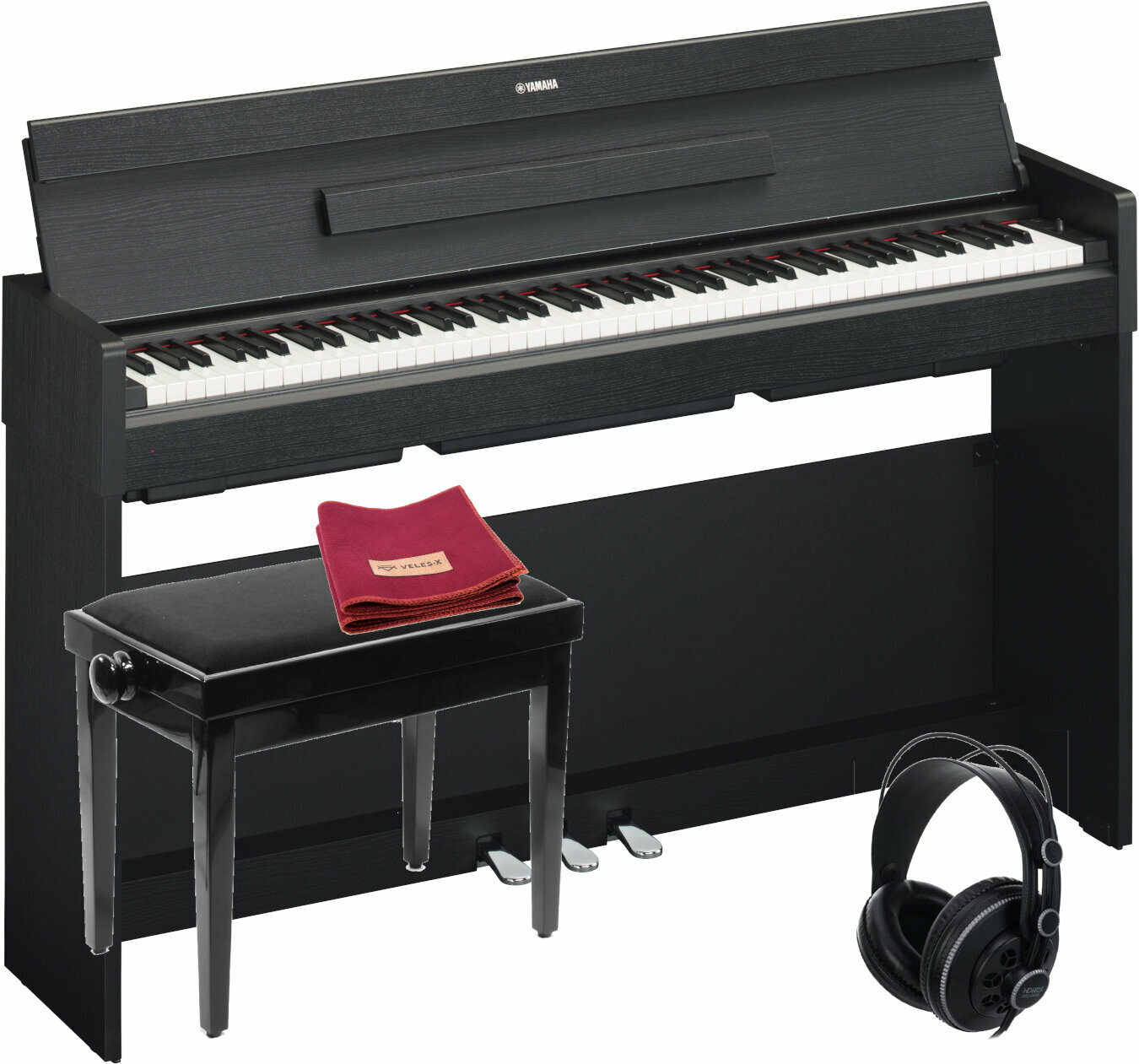 Piano digital Yamaha YDP-S34 Black SET Preto Piano digital