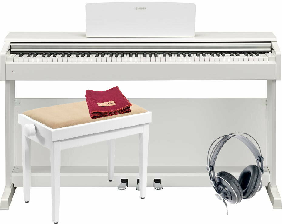 Ψηφιακό Πιάνο Yamaha YDP-144WH-YAM SET Λευκό Ψηφιακό Πιάνο