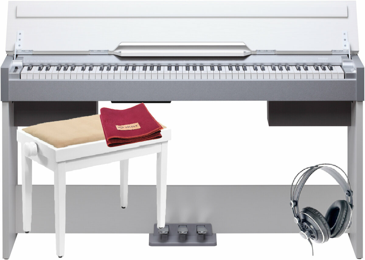Digitaalinen piano Pianonova El Clasico White SET Valkoinen Digitaalinen piano