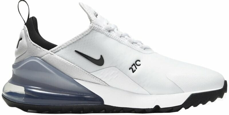 Chaussures de golf pour hommes Nike Air Max 270 G Golf Shoes White/Black/Pure Platinum 35,5