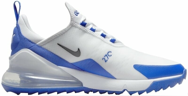 Nike Air Max 270 G Golf Shoes White/Black/Racer Blue/Pure Platinum 42