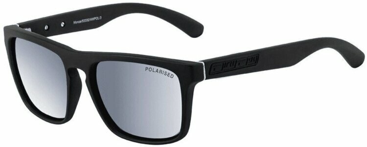 Слънчеви очила > Lifestyle cлънчеви очила Dirty Dog Monza 53417 Satin Black/Grey/Silver Mirror Polarized