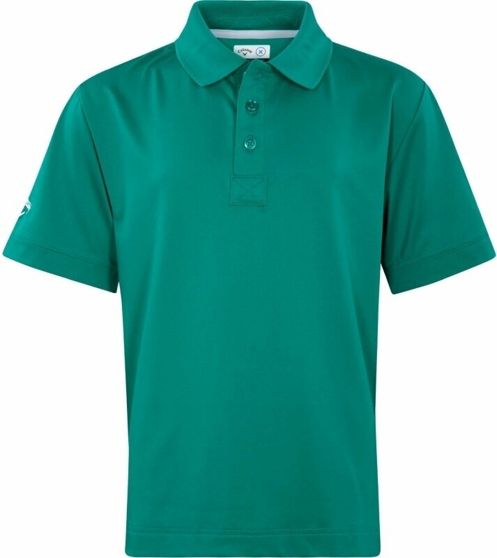 Rövid ujjú póló Callaway Boys Swing Tech Golf Green XL Rövid ujjú póló