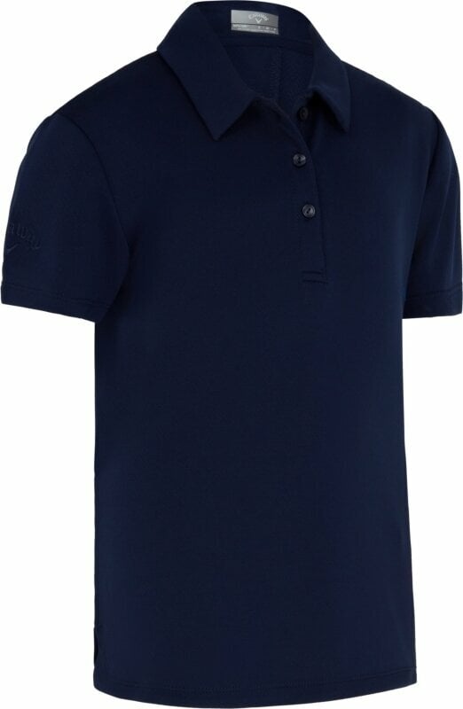 Chemise polo Callaway Youth Micro Hex Swing Tech Polo Peacoat L