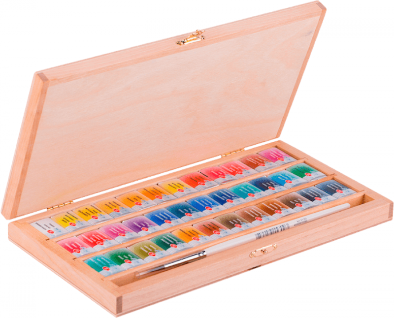 Peintures aquarelles Nevskaya Palitra White Nights Pans Ensemble de peintures à l'aquarelle 36 pièces