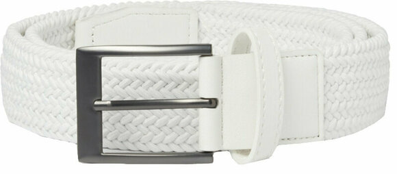 Belt Callaway Mens Braided Stretch Belt Bright White S/M - 1