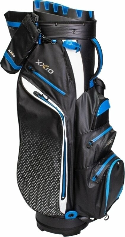 Golflaukku XXIO 12 Waterproof Cart Bag Black/Blue Golflaukku