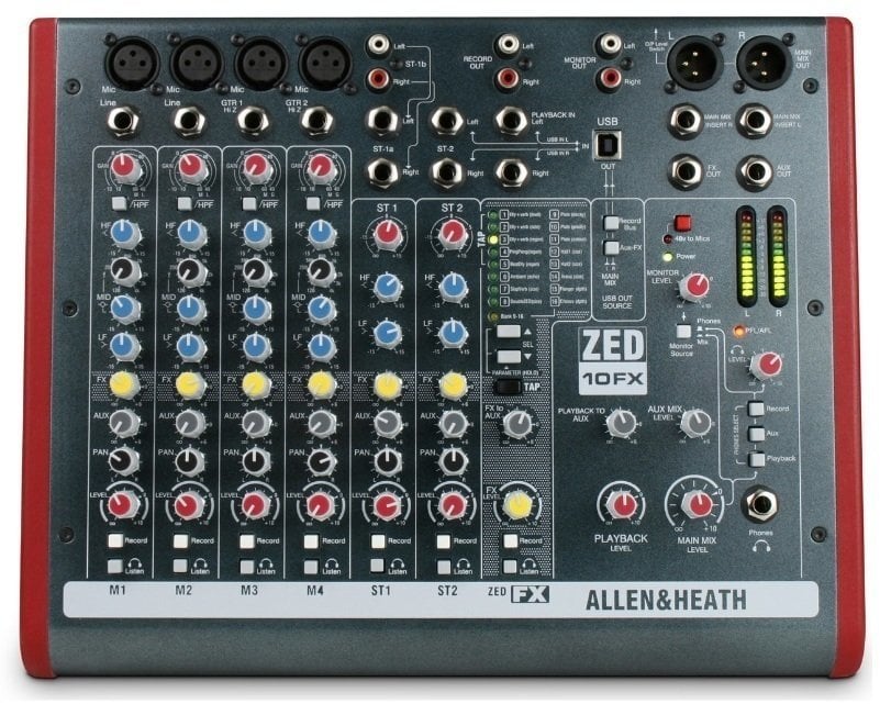 Table de mixage analogique Allen & Heath ZED-10FX