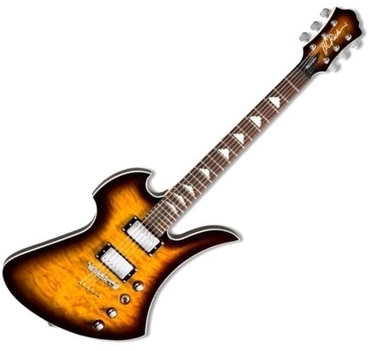 Elektriska gitarrer BC RICH Mockingbird Masterpiece Tobacco Sunburst