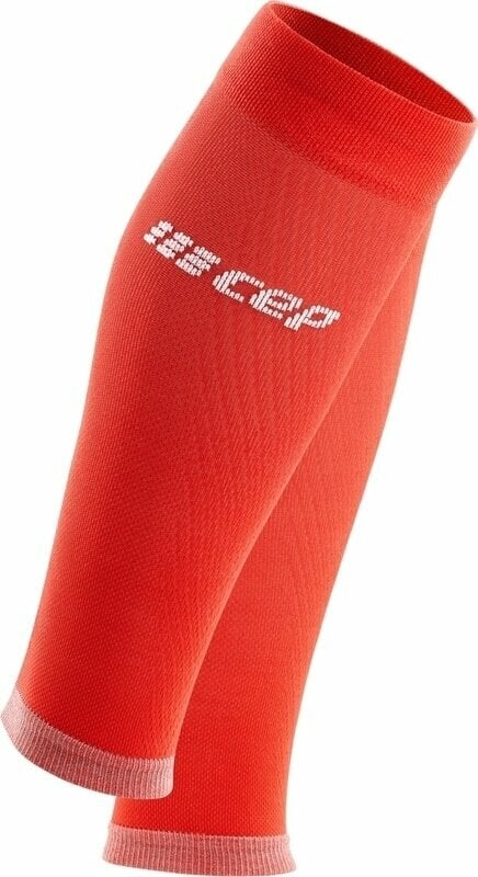 Kuitwarmers voor hardlopen CEP WS50PY Compression Calf Sleeves Ultralight Lava/Light Grey IV Kuitwarmers voor hardlopen