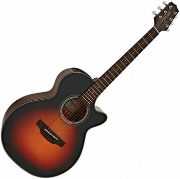 Jumbo elektro-akoestische gitaar Takamine GF15CE Brown Sunburst - 1