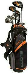 Golfset Cobra Golf King JR 10-12 Complete Set Black Rechterhand Grafiet Junior Golfset