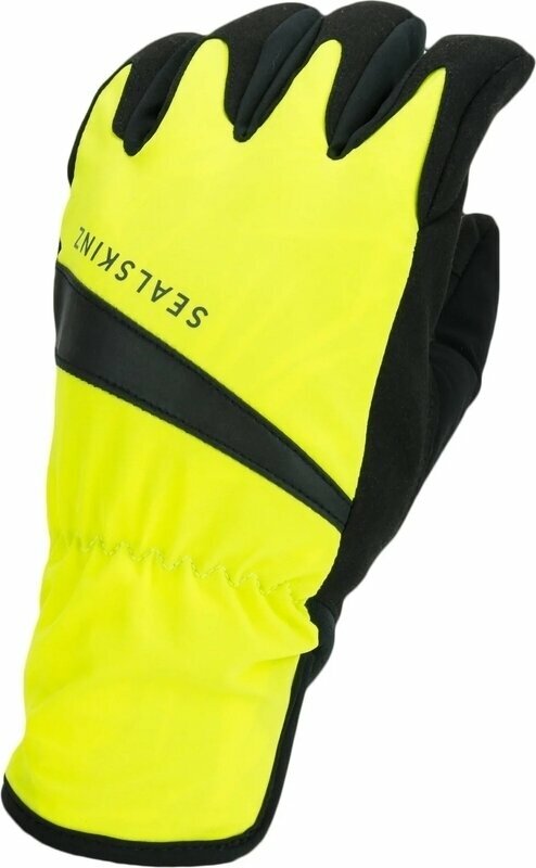 Cyklistické rukavice Sealskinz Waterproof All Weather Cycle Glove Neon Yellow/Black M Cyklistické rukavice