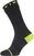 Fahrradsocken Sealskinz Waterproof All Weather Mid Length Sock With Hydrostop Black/Neon Yellow S Fahrradsocken