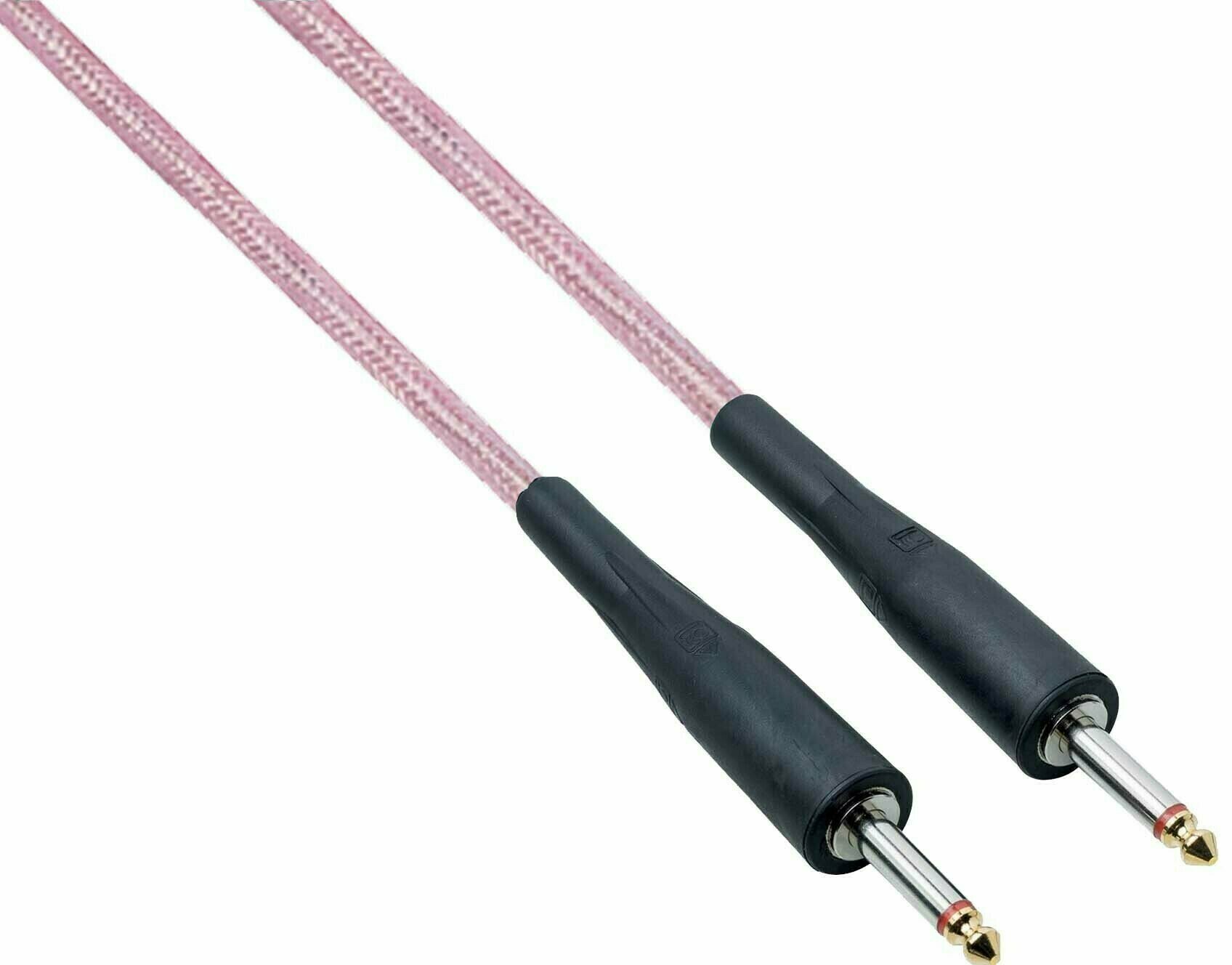 Kabel za instrumente Bespeco LZ100 Ružičasta 1 m Ravni - Ravni