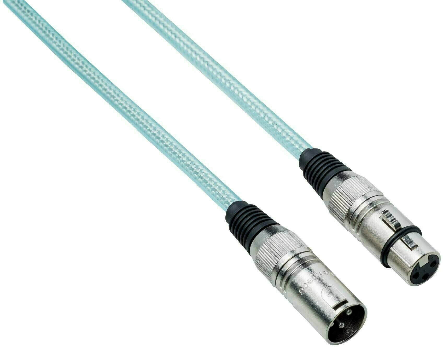 Mikrofónový kábel Bespeco LZMB600 Modrá 6 m