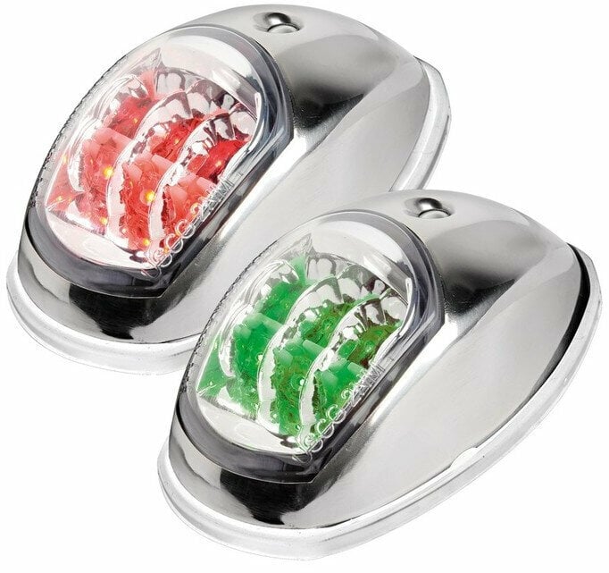 Lampa nawigacyjna Osculati Evoled navigation lights polished Stainless Steel body L + R