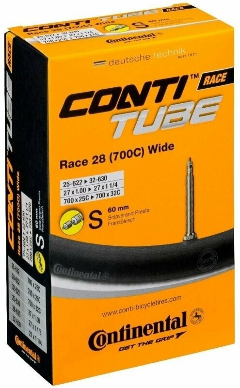 Camera Continental Race 25 - 32 mm 60.0 Presta Bike Tube