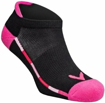 Socks Callaway Womens Sport Tab Low Socks Black/Pink S - 1