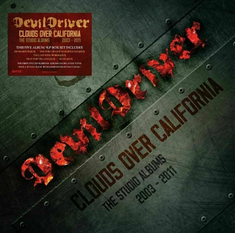 LP Devildriver - Clouds Over California : The Studio Albums 2003 – 2011 (9 LP)
