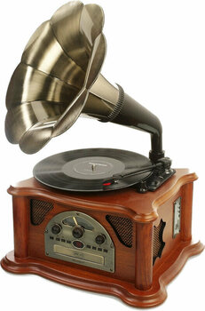 Tourne-disque rétro Ricatech RMC350 Music Center with Horn - 1