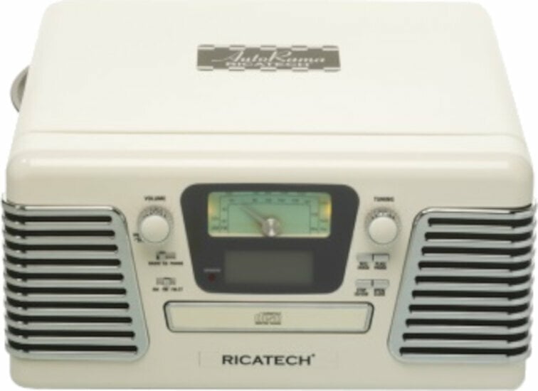 Ретро грамофон Ricatech RMC100 5 in 1 Musice Center Off White