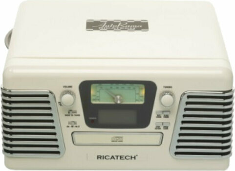 Tourne-disque rétro Ricatech RMC100 5 in 1 Musice Center Off White - 1