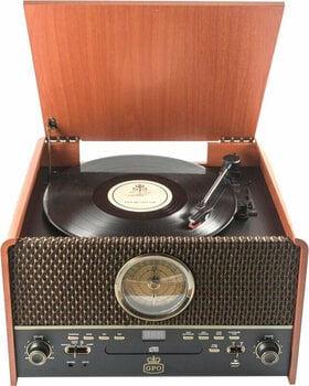 Retro gramofon GPO Retro Chesterton Rose Wood - 1