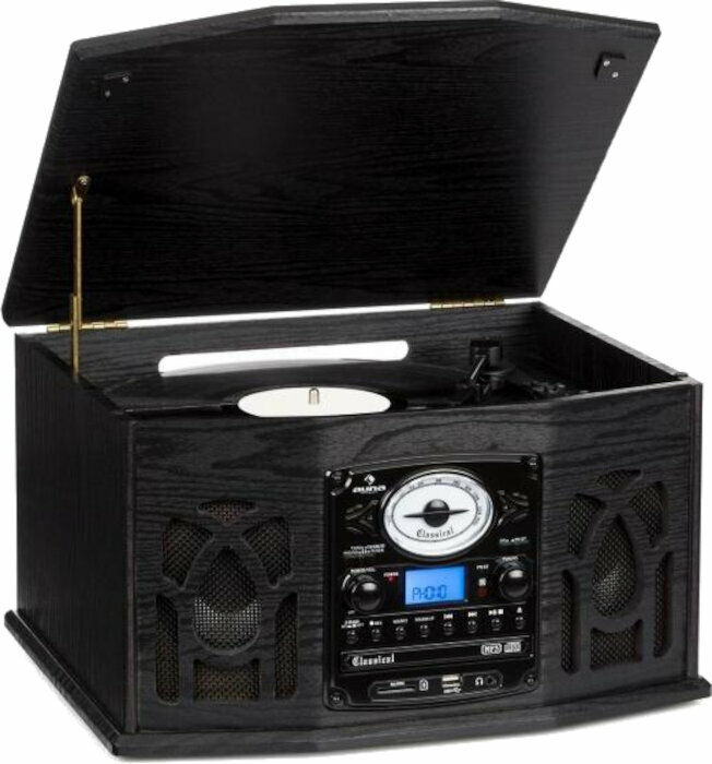 Retro gramofon Auna NR-620 Črna
