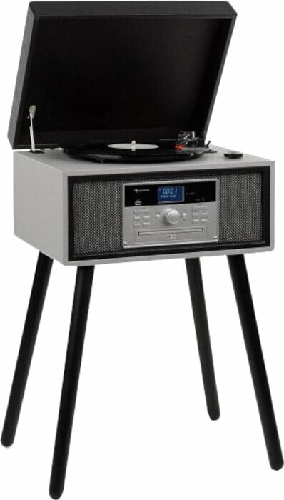 Auna Mary Ann Silver Retro turntable Muziker