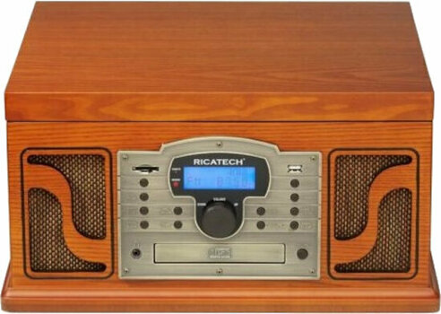 Tocadiscos retro Ricatech RMC250 6 in 1 Music Center Paprika - 1