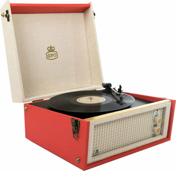 Retro gramofon GPO Retro Bermuda Rdeča - 1