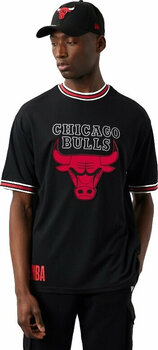 Buy Chicago Bulls NBA Team Logo Mesh Black Oversized T-Shirt From