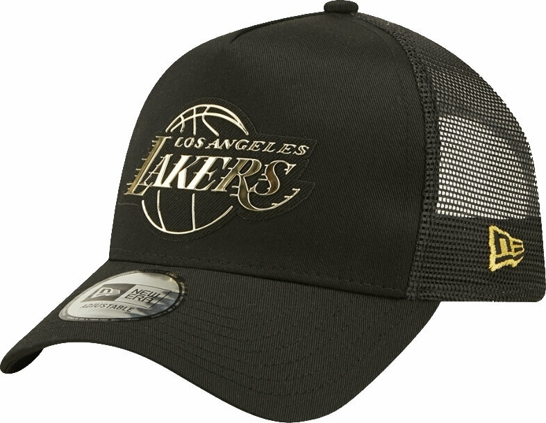 Kappe Los Angeles Lakers 9Forty NBA A-Frame Trucker Foil Logo Black UNI Kappe