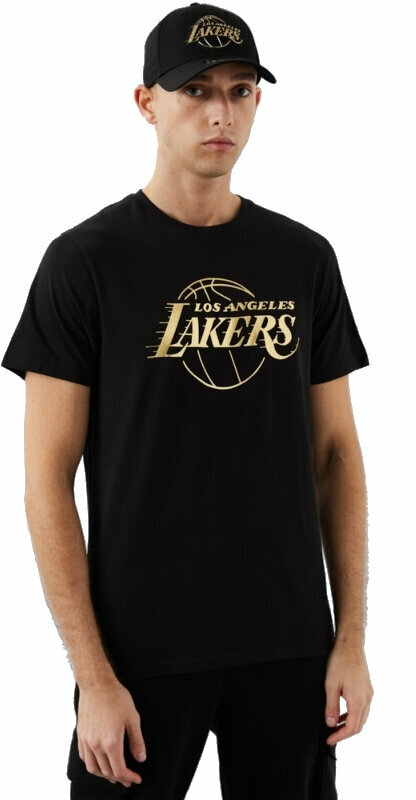 New era Los Angeles Lakers NBA Foil Short Sleeve T-Shirt Black