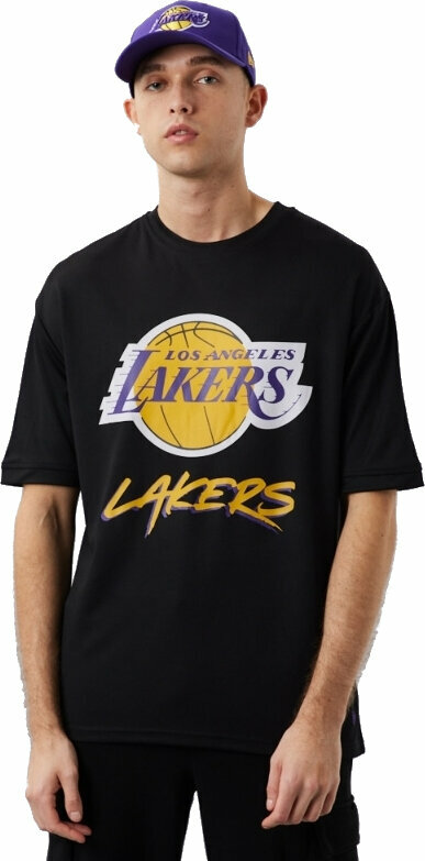 Мерч > Cпортни Мерч > Тениски Los Angeles Lakers Тениска NBA Script Mesh T-shirt Black/Yellow M