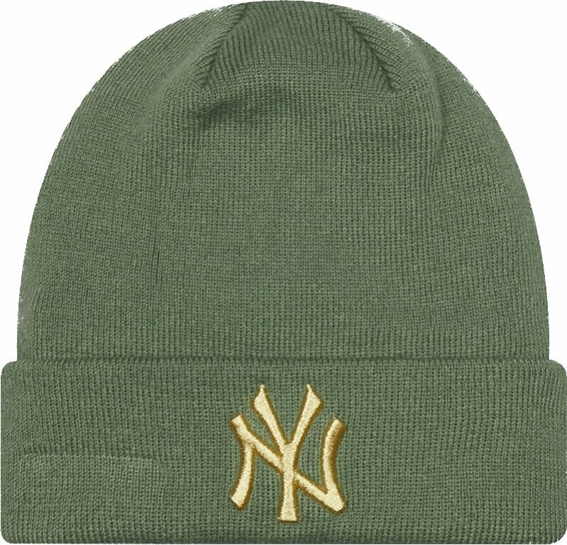 Mütze New York Yankees MLB Women's Metallic Logo Beanie Green UNI Mütze